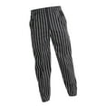 thumbnail image 4 of Pantalon Élastique de Restaurant Café Chef Serveur Pantalon Homme Uniforme de Restaurant Uniforme Accs Rayé TTTG, 4 of 9