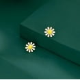 thumbnail image 2 of 925 Sterling Silver Daisy Flower Stud Earrings for Women Teens White Flower Stud Earrings Summer Spring Earrings, 2 of 10