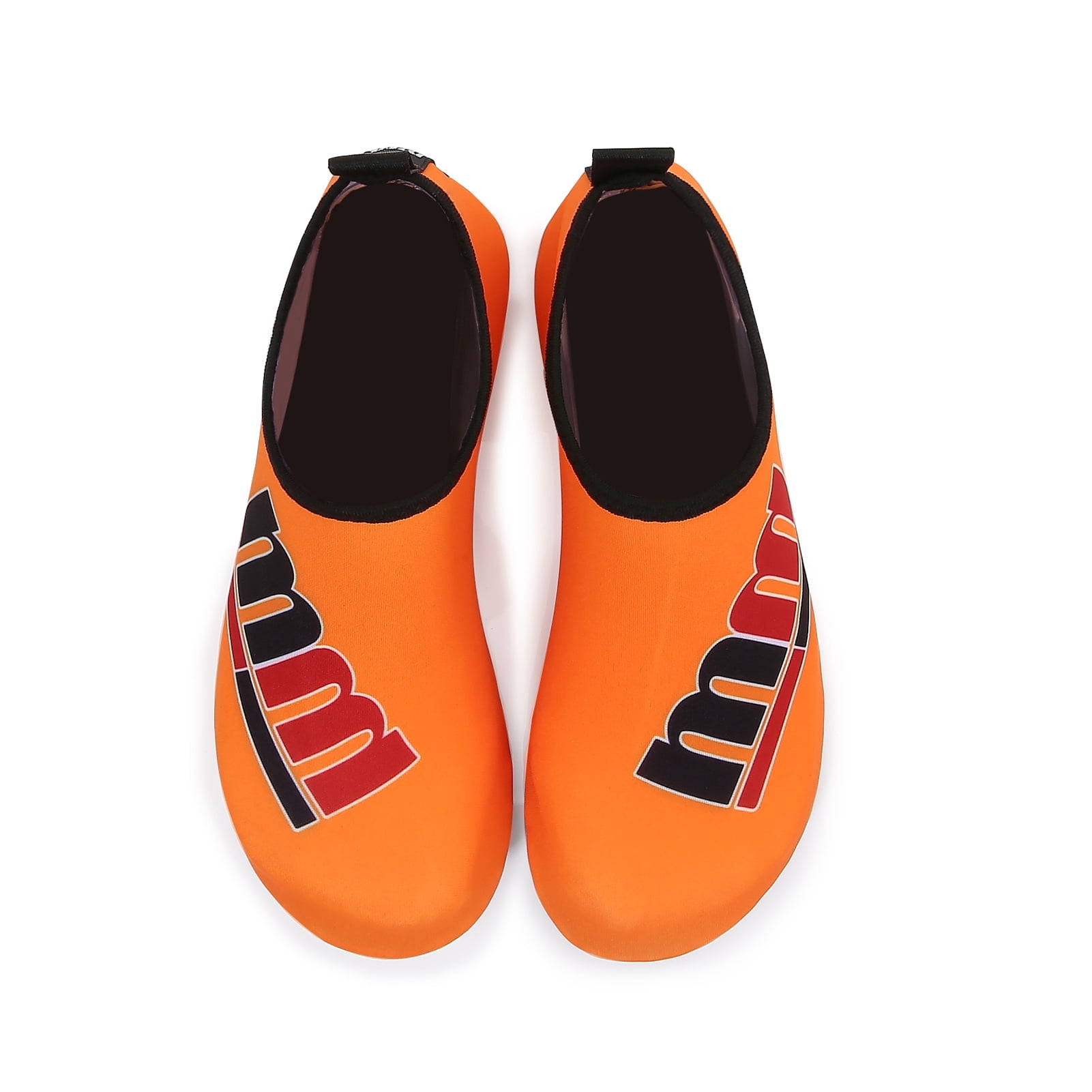 Men and Women a Slip On Barefoot Quick-Dry Beach Aqua Yoga Water Shoes (MM/Orange, 5.5-6.5 Women/5-5.5 Men)