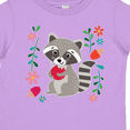 thumbnail image 4 of Inktastic Woodland Raccoon Spring Flowers Girls Toddler T-Shirt, 4 of 5