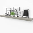 thumbnail image 2 of Ballucci 36" Floating Shelf, Wood Wall Mount Shelf with Invisible Bracket, 6" Deep, Gray, 2 of 8