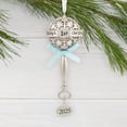 thumbnail image 3 of Hallmark Christmas Ornament (Baby's First Christmas Silver Rattle with Blue Ribbon 2025, Metal), 1 Count, 3 of 7
