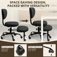 thumbnail image 6 of COOLHUT Cross Legged Office Chair, Meditation Chair with Lumbar Support, ADHD Desk Chair for Adults, Adjustable Height Yoga Office Chair, Kneeling Chair for Home Office, Black, 6 of 8
