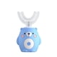 thumbnail image 3 of Cepillo de dientes eléctrico sónico de 360° para niños, cepillo de dientes automático de silicona en forma de U, temporizador inteligente, recargable, luz azul IPX7, 3 of 5