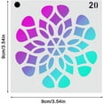 64 pcs ( 90 mm x 90 mm ) Painting Stencils, DaKuan Mandala Dot Stencil