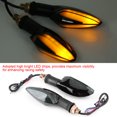 thumbnail image 3 of Turn Signal Lights, Premium ABS Plastic Pair of Motorcycle Bike Turn Signal LED Lights Direction Indicator Lamp Universal Turn Signal Lights Direction Lamp, 3 of 7
