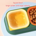 thumbnail image 6 of 2-in-1 Pet Tableware Dogs Water Food Bowl No-Spill Food Water Dispenser Set Slow Eating Bowl, 6 of 7