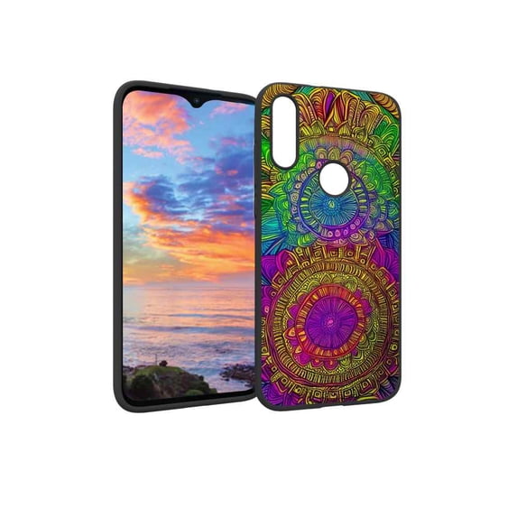 Colorful-Mandala-48 Phone Case, Degined for Moto E 2020 Case Men Women, Flexible Silicone Shockproof Case for Moto E 2020