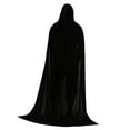 thumbnail image 4 of Halloween Kids Velvet Hooded Cape Cloak Robe Skin Friendly Durable Accessory 130cm, 4 of 10