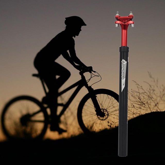 Bicicletas de sillín ajustable Amortiguador Poste de amortiguador 27, / 28,6 mm / 30,4 mm / 30, / 31,6 mm Poste de asiento de aleación de 272 mm rojo Sharpla Tija de sillín de bicicleta