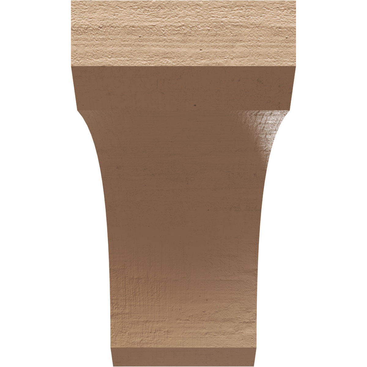 8"W x 24"D x 16"H Classic Legacy Rough Cedar Woodgrain TimberThane Corbel, Primed Tan