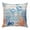 Green Blue, variant on Throw Pillow Covers, Blue Coastal Jellyfish 16x16 Pillow Covers for Couch/Sofa/Bed, Nautical Orange Coral Starfish Decorative Square Linen Cushion Pillowcase for Home Decor