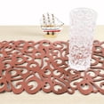 thumbnail image 6 of Hzzsbu Rectangle Felt Table Runners Openwork Floral Design Hollow Coasters Tablecloth Placemats Home Tea Table Cloth Wedding Decor, 6 of 7