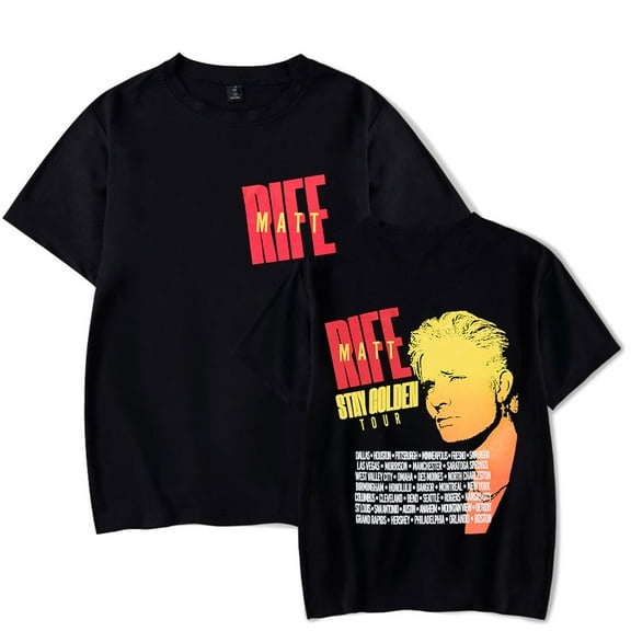 Matt Rife Stay Golden Tour 2025 T-Shirts Merch Women Clothes Trend Casual Short Sleeve Top