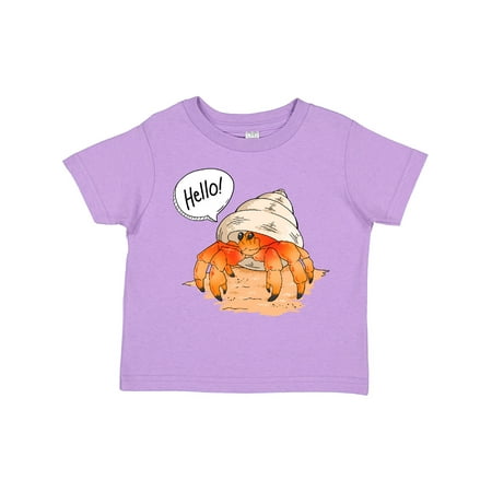 

Inktastic Summer Hello Cute Hermit Crab Gift Toddler Boy or Toddler Girl T-Shirt