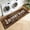 Brown, variant on Washable Laundry Room Rug, 20" X 47" Non Slip Soft Low-Pile Farmhouse Laundry Decor Area Rug, Black Plaid