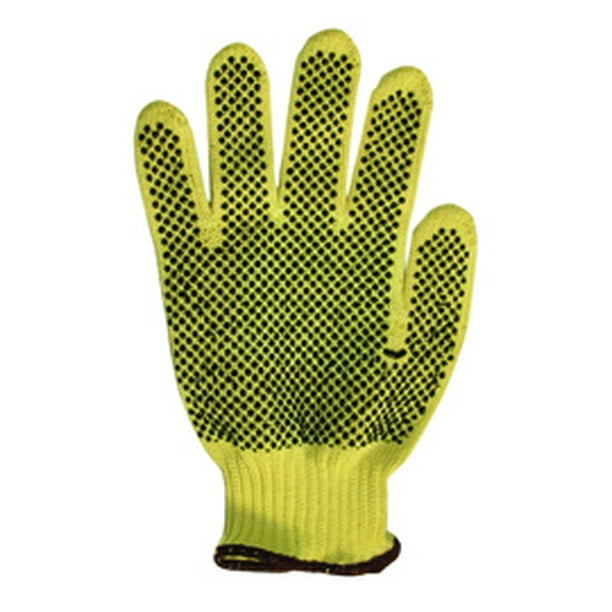 Radnor Large 100 DuPont™ Kevlar Brand Fiber Cut Resistant Gloves With PVC Dot Coating On Both