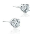 thumbnail image 3 of Pompeii 1 Carat (ctw) Diamond Studs in 14k White Gold Lab Grown (HI,VS), 3 of 7