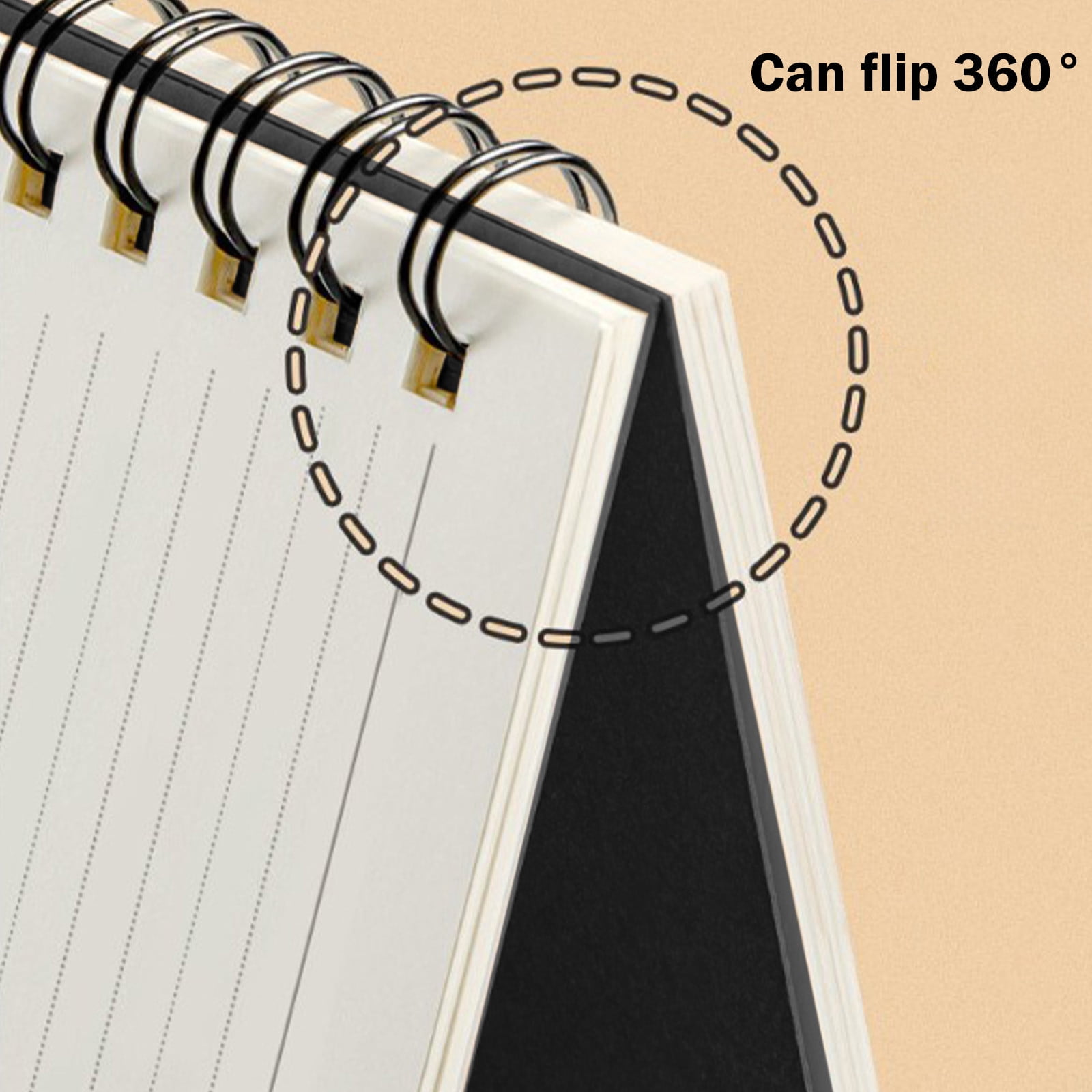 HBBKVI 4 Pack Notebook, A5 Kraft Paper Notebook Ordinary Exercise Book Environmentally Friendly Kraft Paper Horizontal Line Notebook