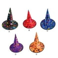 thumbnail image 3 of Qarigey Gorros transpirables para niños y adultos, sombrero de para mascarada de mago, accesorios de disfraces para fiesta de Halloween, Disfraces de disfraces Negro, 3 of 6