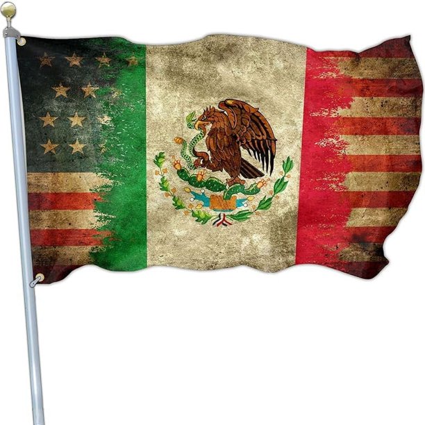 Bandera de México, banderas mexicoamericanas para exteriores, 3x5, doble cara, Virgen María, México, bandera mexicana para exteriores, bandera patriótica para casa, decoración, pancarta