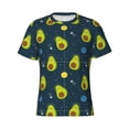 thumbnail image 3 of Naloa Avocado in Space Men's T-Shirt Sport T-shirt Men's Basic Tee Casual Men's Shirt, Round Neck, Short Sleeves - Medium, 3 of 5