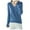 Navy, variant on Women's Solid Color Wool Long Sleeve Knitted Sweater - Comfortable, for Fall & Winter