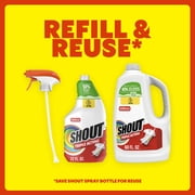 Shout Active Enzyme Laundry Stain Remover Refill, Triple-Acting Formula Clings, Penetrates, and Lifts 100+ Types of Everyday Stains – 60 fl oz