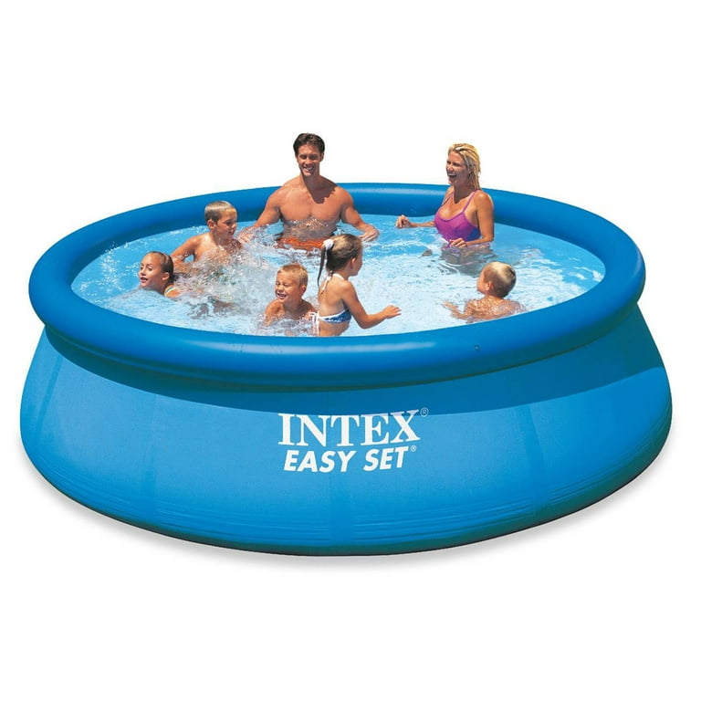 Uluru bassin Indica Intex Easy Set Pool, Pump & Filter and Intex Above Ground Rope Tie Pool  Cover - Walmart.com