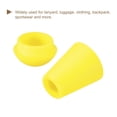 thumbnail image 4 of Unique Bargains 20Pack Plastic Cord Lock Bell End Stopper Cord End Lock Rope Fastener, Yellow, 4 of 5