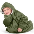 thumbnail image 6 of Bare Homey Plush Sherpa Wearable Blanket - Fluffy & Soft - Lightweight - Kids, Cypress, 6 of 9