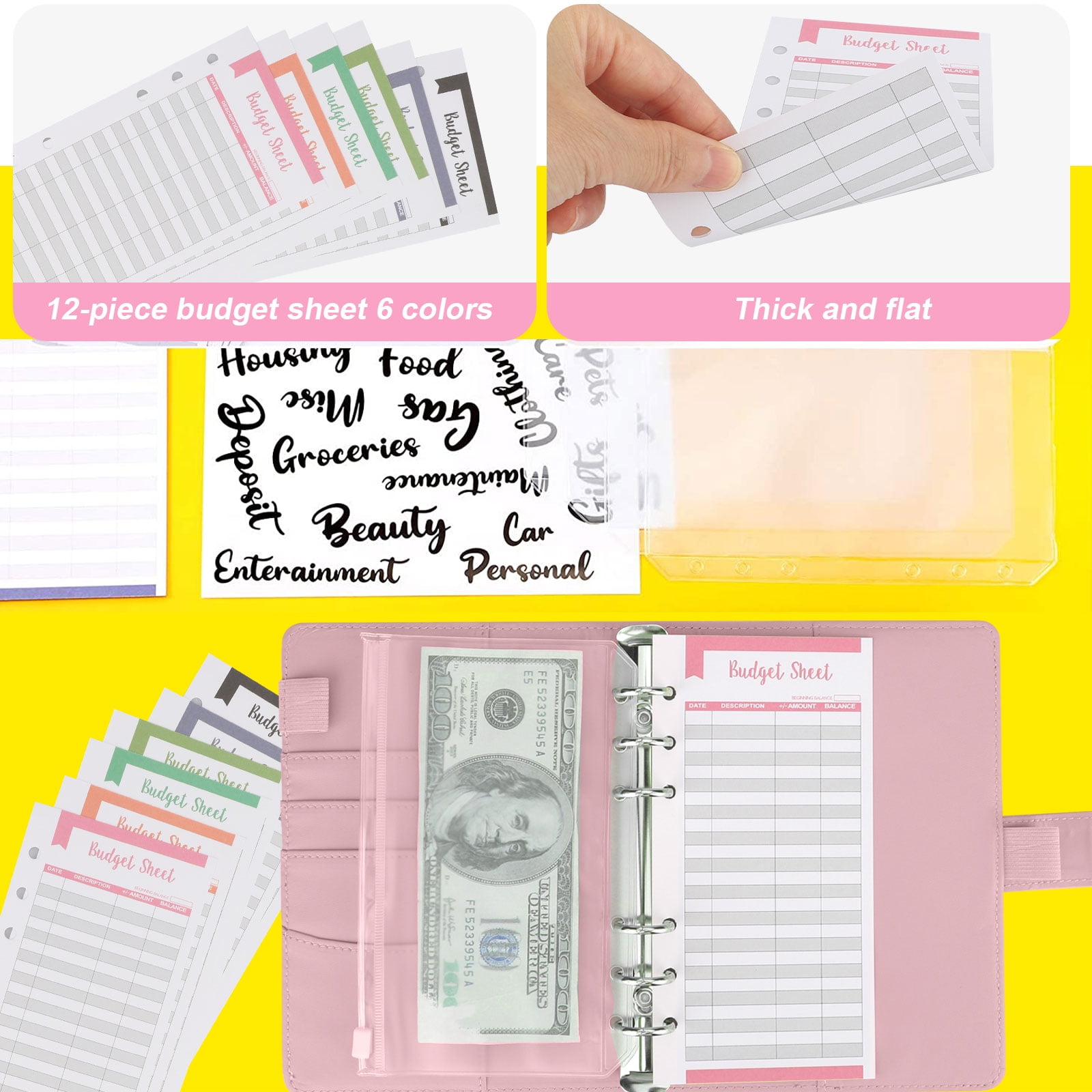 Shop A6 Brown Checkered Budget Binder  Pinkcashbudgeting – Pink Cash  Budgeting