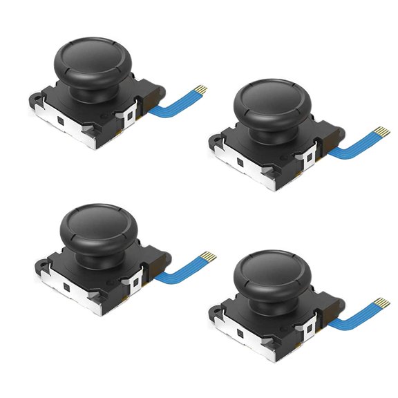 4-Pack Replacement Joystick Analog Thumb Stick Compatible with Switch Joy-Con Controller