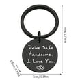 thumbnail image 3 of Hearth & Gear Musical Themed Keychain Stainless Steel Note Pendant Classic Play Souvenir Customizable With Engraved Letters Portable Scratch Keychain, 3 of 6