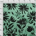 thumbnail image 3 of oneOone Cotton Poplin Twill Mint Green Fabric Leaves & Floral Sewing Fabric By The Yard Printed Diy Clothing Sewing Supplies 56 Inch Wide, 3 of 6