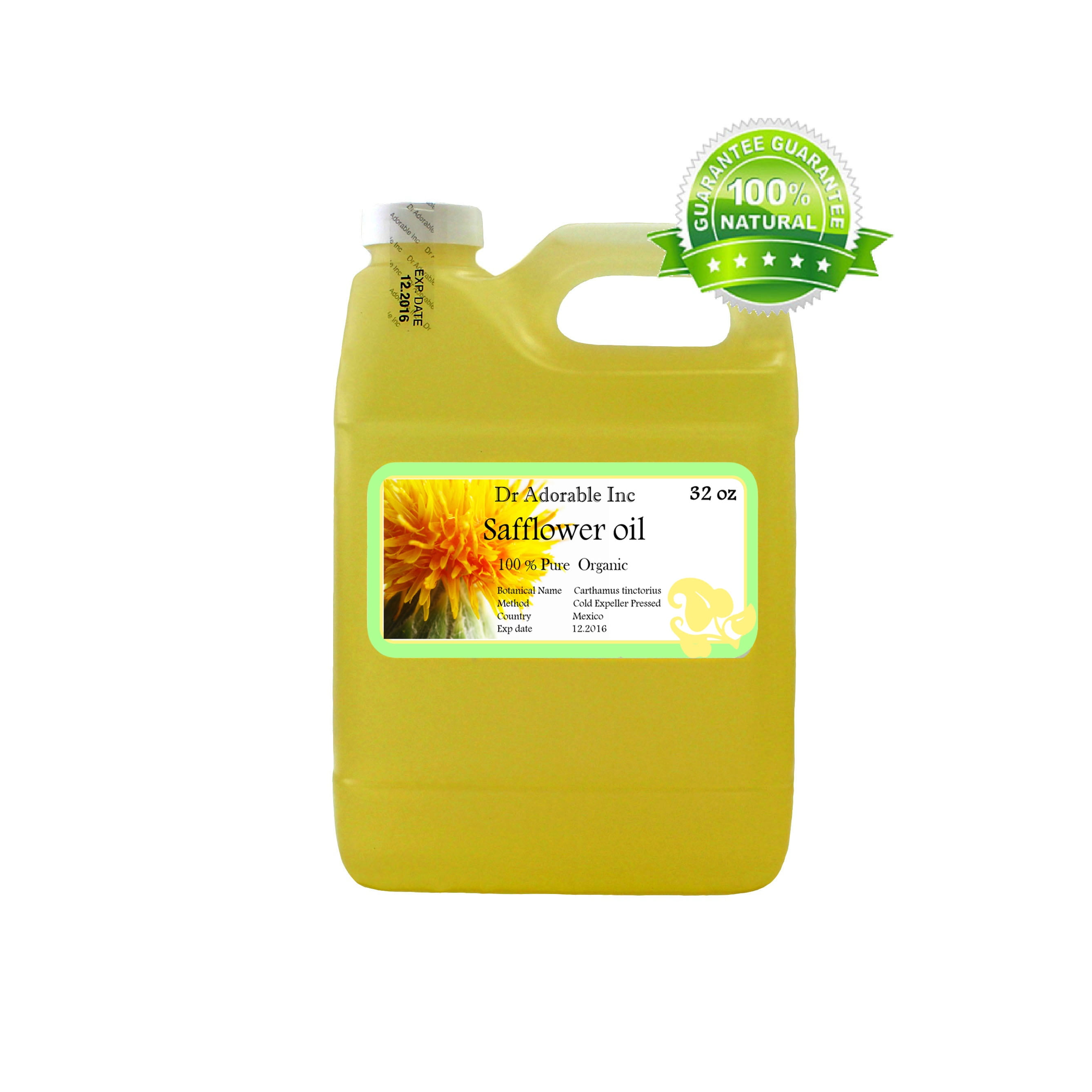 Dr. Adorable 100 Pure Safflower Seed Oil High Oleic Organic Cold