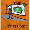 thumbnail image 2 of Life is Crap Christmas Out of Toys Men's Graphic T Shirt Tees Brisco Brands S, 2 of 6