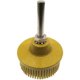 thumbnail image 1 of Cepillo abrasivo con cerdas de goma, disco de pulido de color amarillo oscuro para taladro eléctrico (1 unidad), 1 of 5