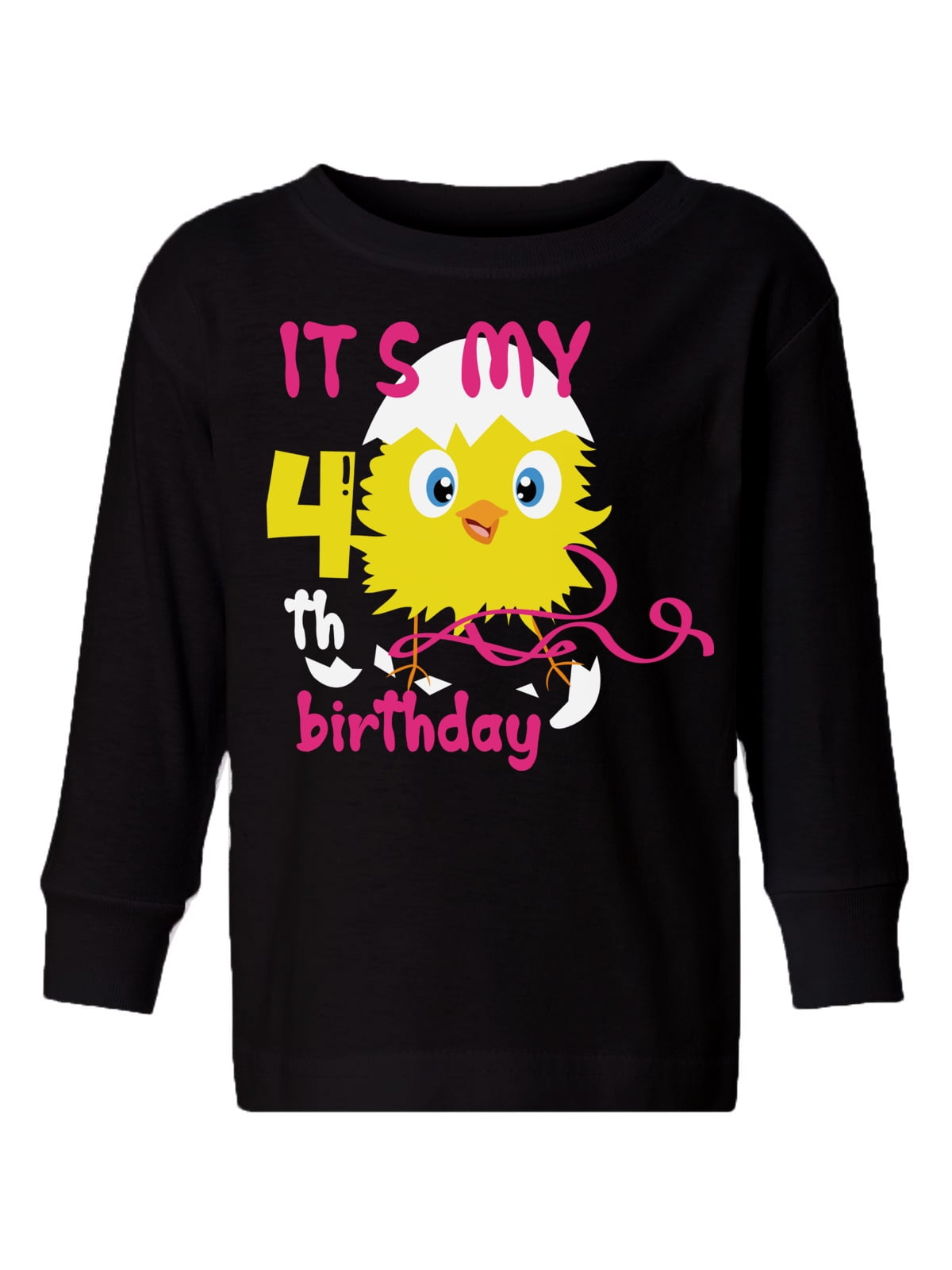 4th birthday long sleeve shirt