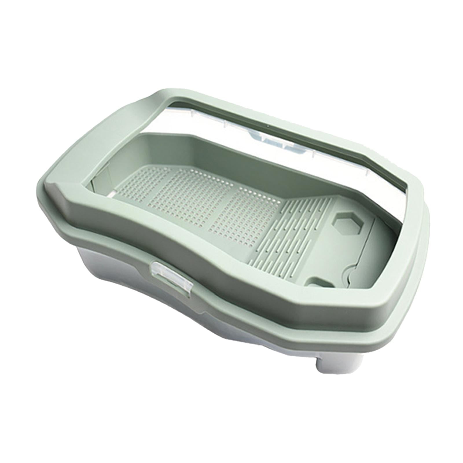 Bvdfgk Turtle Aquarium Reptile Tank Escapeproof Box Turtle Cage Tortoise Terrarium Easy Green