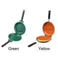thumbnail image 3 of Double Side Frying Pan Non-stick Frying Pan With Ceramic Coating Iron Flip, 3 of 4