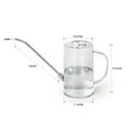 thumbnail image 6 of 1.5L Watering Can Stainless Steel Long Spout Watering Can Translucent Handheld Spraying Pot for Office Garden Indoor Outdoor Plants, 6 of 8
