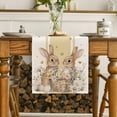 thumbnail image 5 of Sm:)e Bunny Easter Rabbits Eggs Easter Table Runner 13x72 Inch, Spring Easter Decoration Farmhouse Home Dining Room Kitchen Table Decor, 5 of 6