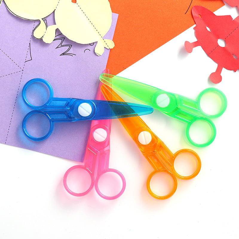3 X Children Safety Scissors Kids Craft Art Creative Safe Child School Office 3 
