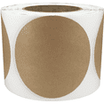 thumbnail image 1 of Codage Couleur Labels Kraft Naturel Rond Points 4 Pouces 500 Autocollants Adhésifs au Total, 1 of 1