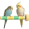 thumbnail image 1 of Bird Perch Stand Sandblasted Rough-Surface Cage Accessories,Parrot Beak & Claw Grinding Stone Sticks,Safe Non-Toxic Claw Trimmer Chew Toy for Parakeets,Cockatiels,Finches,Lovebirds,Yellow-Green, 1 of 10
