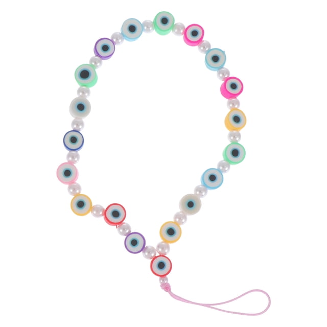 CIMAXIC 1Pc Phone Pendant Polymer Clay Lanyard Phone Hanging Rope Eye Design Lanyard,7.09"X0.35"X0.2"