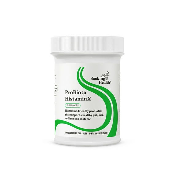 Seeking Health ProBiota HistaminX-Digestion Supplement for Gut Health Support-Support Histamine with Lactobacillus Plantarum & Lactobacillus Salivarius-Support Immune & Skin Health-60 Capsules