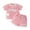 Pink, variant on MEZZALL Infant Girls Short Sleeve Floral T Shirt Pullover Tops Shorts Outfits Soft, 9-12 Months