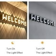 thumbnail image 6 of EONQY  Letter Sign Wall Light, 12 W LED Up Down Wall Lamp Waterproof for Living Room, Bedroom, Hallway, Bathroom Decorative Warm White Wall Wash Lights, 6 of 6